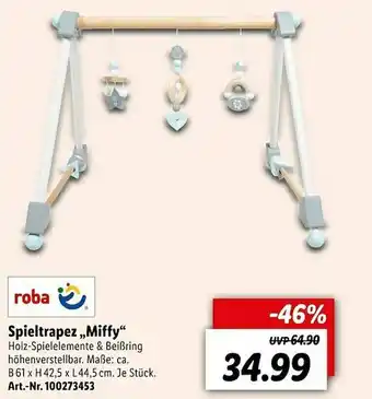 Lidl Roba Spieltrapez „miffy” Angebot