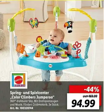 Lidl Mattel Spring- Und Spielcenter „color Climbers Jumperoo” Angebot