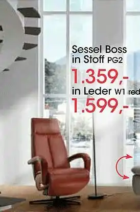 Möbel Wanninger Sessel Boss In Stoff Oder In Leder Angebot