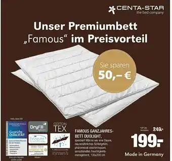 Möbel Wanninger Centa-star Famous Ganzjahresbett Duolight Angebot