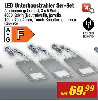 Poco Led-unterbaustrahler 3er-set Angebot