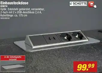 Poco Schütte Einbausteckdose Angebot