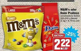 AEZ M&m's Oder Daim Pralinen Angebot