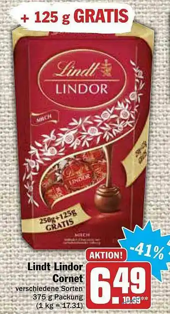 AEZ Lindt Lindor Cornet Angebot