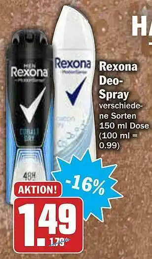 AEZ Rexona Deo Spray Angebot