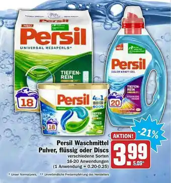 AEZ Persil Waschmittel Pulver, Flüssig Oder Discs Angebot