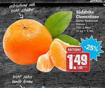 AEZ Südafrika Clementinen Angebot