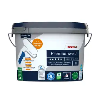 toom Baumarkt toom Premiumweiß matt 1 l Angebot
