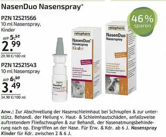 Aliva Nasenduo Nasenspray Angebot