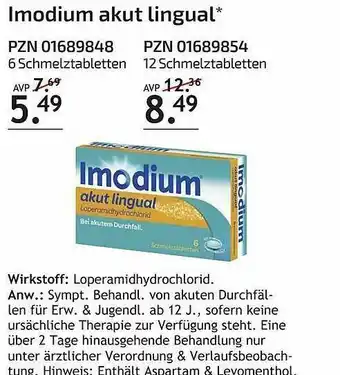 Aliva Imodium Akut Lingual Angebot