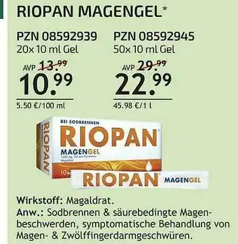 Aliva Riopan Magengel Angebot