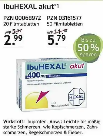 Aliva Ibuhexal Akut Angebot