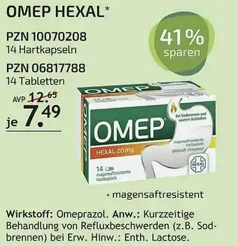 Aliva Omep Hexal Angebot