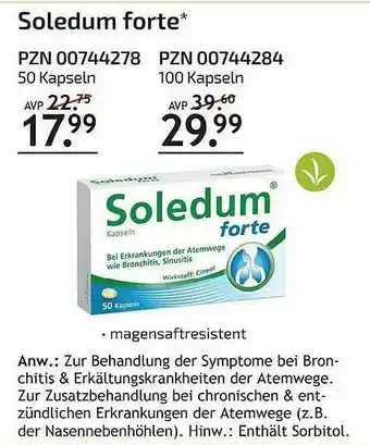 Aliva Soledum Forte Angebot