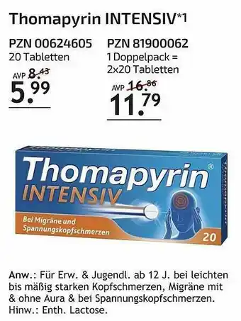 Aliva Thomapyrin Intensiv Angebot