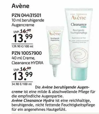 Aliva Avène Angebot