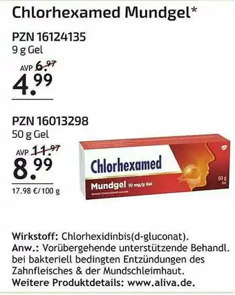 Aliva Chlorhexamed Mundgel Angebot