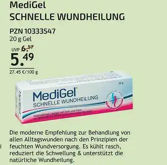 Aliva Medigel Schnelle Wundheilung Angebot