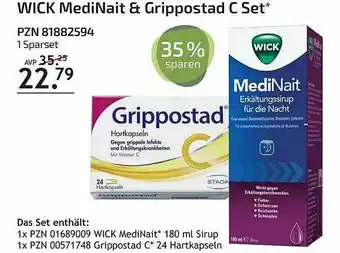 Aliva Wick Medinait & Grippostad C Set Angebot