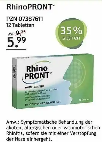 Aliva Rhinopront Angebot