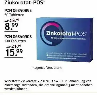 Aliva Zinkorotat-pos Angebot