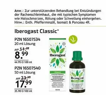 Aliva Iberogast Classic Angebot