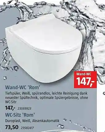 Bauhaus Wand-wc 'rom' Wc-sitz 'rom' Angebot