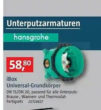 Bauhaus Ibox Universal-grundkörper Hansgrohe Angebot