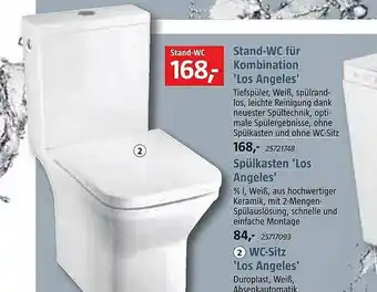 Bauhaus Stand-wc Für Kombination 'los Angeles' Spülkasten 'los Angeles Wc-sitz 'los Angeles' Angebot