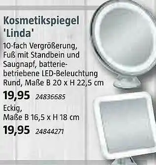 Bauhaus Kosmetikspiegel 'linda' Angebot