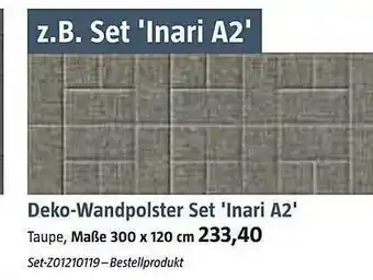 Bauhaus Deko-wandpolster Set 'inari A2' Angebot