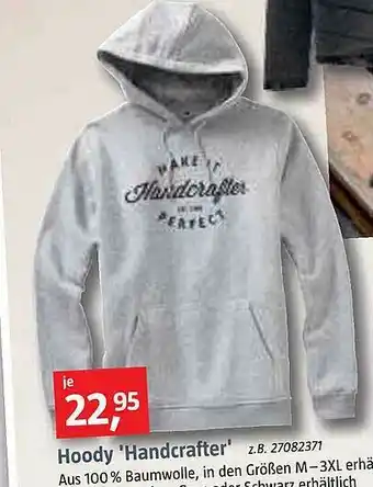 Bauhaus Hoody 'handcrafter' Angebot