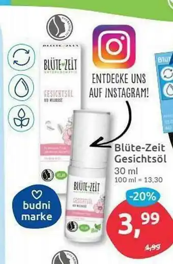 Budni Blüte-zeit Gesichtsöl Angebot