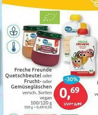 Budni Freche Freunde Quetschbeutel Oder Frucht- Oder Gemüsegläschen Angebot