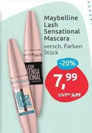 Budni Maybelline Lash Sensational Mascara Angebot