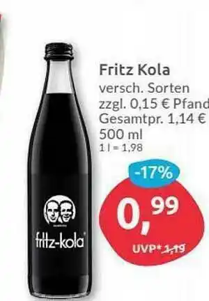 Budni Fritz Kola Angebot