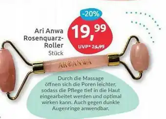 Budni Ari Anwa Rosenquarz Roller Angebot