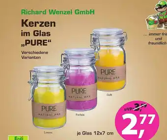 Erdi Biomarkt Kerzen Im Glas „pure” Angebot