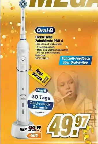 Expert Oral-b Elektrische Zanhbürste Pro 4 Angebot