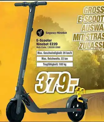 Expert E-scooter Ninebot D22d Segway-ninebot Angebot