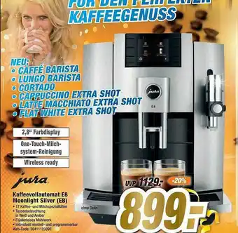 Expert Jura Kaffeevollautomat E8 Moonlight Silver 'eb' Angebot