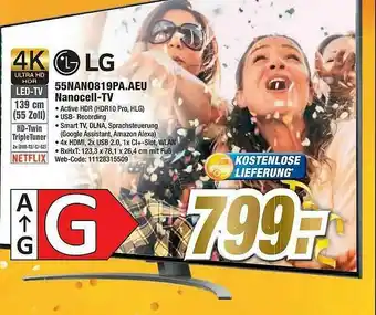 Expert Lg 55nano819pa. Aeu Nanocell-tv Angebot