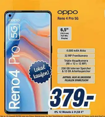 Expert Bening Oppo Reno 4 Pro 5g Angebot