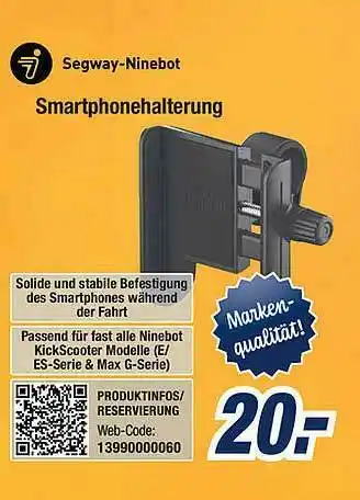 Expert Bening Segway-ninebot Smartphonehalterung Angebot