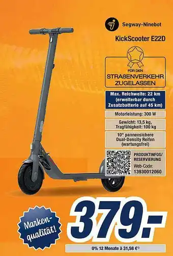 Expert Bening Kickscooter E22d Angebot