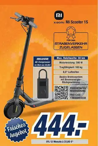 Expert Bening Xiaomi Mi Scooter 1s Angebot