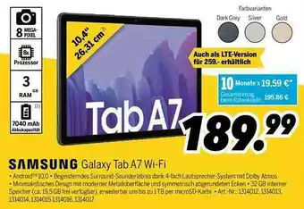 MEDIMAX Samsung Galaxy Tab A7 Wi-fi Angebot