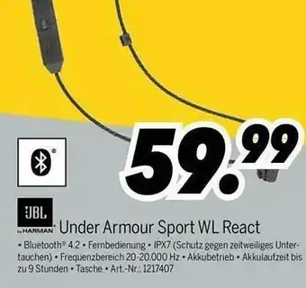 MEDIMAX Jbl Under Armour Sport Wl React Angebot