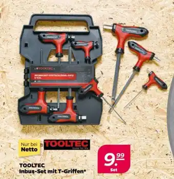 NETTO TOOLTEC Inbus-Set mit T-Griffen Angebot