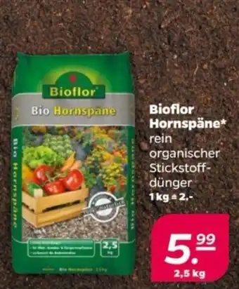 NETTO Bioflor Hornspäne rein organischer Stickstoff-dünger 2,5 kg Angebot